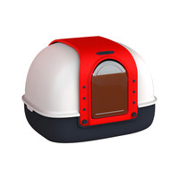 美卡猫砂盆特大号全封闭式猫咪厕所超大型防外贱猫沙盆子缅因布偶