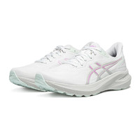 ASICS 亚瑟士 跑步鞋女鞋稳定支撑运动鞋舒适透气耐磨跑鞋 GT-1000 13 白色/紫色 39