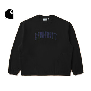 carhartt WIP 圆领卫衣男装经典LOGO字母布章宽版毛绒卡哈特222040