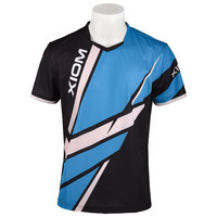 骄猛乒乓球服男女短袖乒乓球运动服透气速干 赛点黑色L