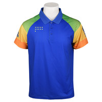 骄猛乒乓球服男女短袖乒乓球运动服透气速干 欧7光蓝色L