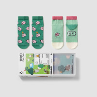 蕉内银皮520C宠物主题袜子男女士棉抗菌防臭短筒袜夏季2双装 哼哼哼