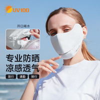 UV100防晒口罩女春夏季防紫外线男护眼角遮阳透气防晒面罩21396