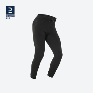 迪卡侬（DECATHLON）山地徒步摇粒绒保暖裤MH100女款-黑色XL4311931