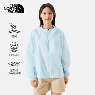 北面（The North Face）防晒衣女皮肤衣防风夹克UPF50+薄风衣舒适耐穿24春季|7WBV O0R/幻想蓝 XXL/175