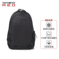 新秀丽（Samsonite）双肩包休闲旅行时尚潮型15.6英寸电脑背包黑色QU3