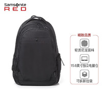 Samsonite 新秀丽 双肩包休闲旅行时尚潮型15.6英寸电脑背包黑色QU3