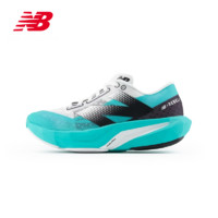 new balance Rebel v4 女子缓震轻量竞速跑鞋 WFCXCJ4 标准鞋楦B 白色/湖蓝色女款 39