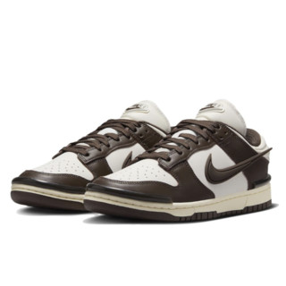 NIKE 耐克 Dunk系列 Dunk Low Twist 女子运动板鞋 DZ2794-003 幻影灰白/巴洛克棕/椰奶色 36