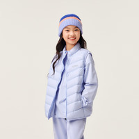 asics亚瑟士童装2024冬季男女儿童三防科技羽绒马甲 8864流光紫 120cm