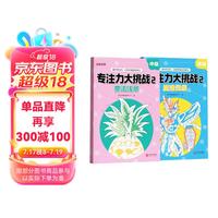 【时光学】专注力大挑战魔法线条 幼儿魔法线条中级高级绘画趣味儿童益智游戏脑力开发专注力思维训练全套2册 专注力大挑战
