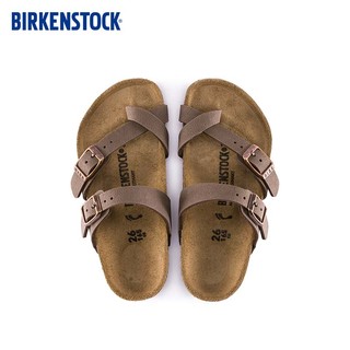 BIRKENSTOCK勃肯新品夹脚拖鞋儿童时尚拖鞋凉鞋潮拖鞋Mayari系列 棕色/摩卡棕窄版1014177