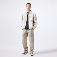 杰克·琼斯（JACK&JONES）夏季潮流衣身满印装饰罗纹圆领宽松短袖T恤上衣男款224201060 E40 水泥灰 常规 E40 水泥灰 165/88A/XS