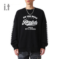 it UNDERGARDEN男装圆领卫衣秋冬街头加绒字母印花3245MA