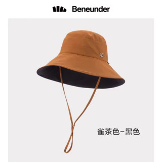 Beneunder 蕉下 防晒帽遮阳帽户外运动旅游防紫外线UPF50+太阳帽 雀茶色 可调节