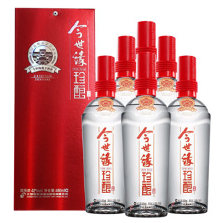 今世缘 红珍酿 42%vol 浓香型白酒 480ml