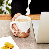 共禾京品马克杯陶瓷杯子咖啡杯茶杯男女大容量水杯380ml 大好河山陶瓷杯 1个 380ml