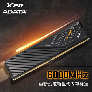 威刚（ADATA）32GB(16GBX2)套装 DDR5 6000 TUF联名 台式机内存条 海力士M-die颗粒 XPG威龙D300（黑色）C30