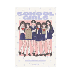 Tanaka限量同人志 SCHOOL GIRLS SCHOOL GIRLS by Tanaka 随书附赠签名明信片 进口原版插画作品集画册画集艺术 善本图书