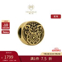 周大福 MONOLOGUE北纬三十度国潮将军战甲 黄金转运珠 16.25cm  MR1474 