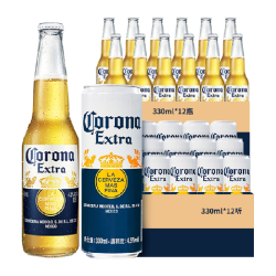 corona科罗娜啤酒墨西哥风味330ml12瓶12听