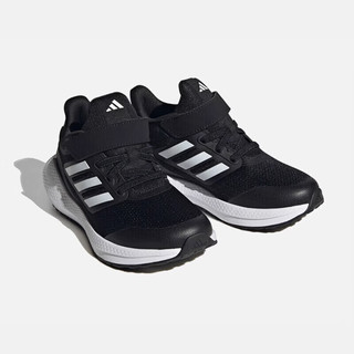 阿迪达斯（adidas）童鞋春秋男女大小童魔术贴运动鞋 HQ1294黑 5-/38.5码/235mm 