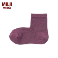 无印良品（MUJI） 男女通用  合脚直角 袜口无橡筋 短袜无性别 男款女款 袜子 烟熏紫色 23-25cm/36-40码