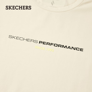 斯凯奇（Skechers）斯凯奇2024圆领短袖运动P324M002 沙钱色/000H XXXL