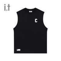 it :CHOCOOLATE男女同款无袖圆领背心2024夏季活力潮流上衣