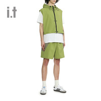 it 5cm/FIVECM男装连帽拉链马甲2024秋季潮流户外风背心外搭