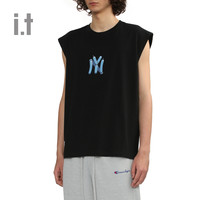 it GROUNDZERO男女同款圆领无袖背心2024夏季休闲潮流上衣