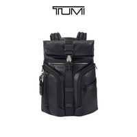 TUMI/途明Alpha Bravo男士双肩包翻盖设计大容量皮质商务背包