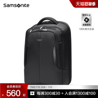 Samsonite新秀丽双肩包男女背包商务通勤电脑包大容量时尚书包BP0 黑色-