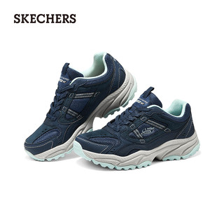 斯凯奇（Skechers）2024新款女子一脚蹬高透气180241 海军蓝色/NVY 36