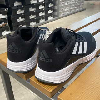 阿迪达斯 （adidas）休闲鞋男鞋2024夏季运动鞋网面透气轻便减震跑步鞋 FV8786黑色白 42.5 FV8786黑白配色