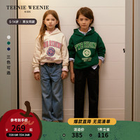 Teenie Weenie Kids小熊童装24秋季新款男女童连帽套头印花卫衣