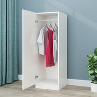 MD 衣柜衣橱包安装可定制卧室简约单门组合窄小型储物阳台租房立柜 矮款高120深40宽40公分（自装）
