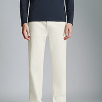 URBAN REVIVO 男士时尚简约丹宁斜纹休闲长裤 UMM840006