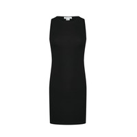 URBAN REVIVO 女法式气质通勤修身显瘦无袖连衣裙 UYY740017 黑色 S