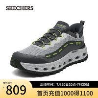 斯凯奇（Skechers）2024户外休闲鞋男女同款增高透气237660 灰色/柠檬色/GYLM 41