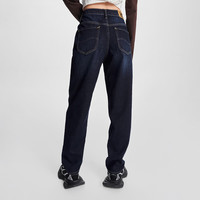 Lee 李 女士411舒适高腰小直脚深蓝色女牛仔裤 LWB1004113QJ