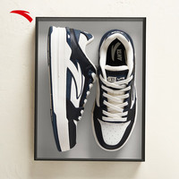 ANTA安踏樊振东同款街顽Lite板鞋男鞋夏季厚底运动休闲鞋112438052 象牙白/基础黑/晶矿灰-3 6.5(男39)