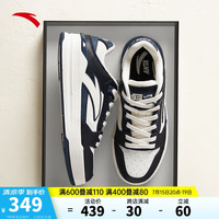 ANTA安踏樊振东同款街顽Lite板鞋男鞋夏季厚底运动休闲鞋112438052 象牙白/基础黑/晶矿灰-3 8(男41)