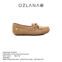 OZLANA 2023春夏女鞋澳洲软底平底鞋内增高一脚蹬马卡龙豆豆鞋女