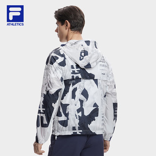 FILA 斐乐男子梭织外套2024春夏季休闲运动上衣外搭男 190/108A/XXXL