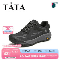 他她（TATA）2024秋时尚休闲鞋男VJA01CM4 黑色 38