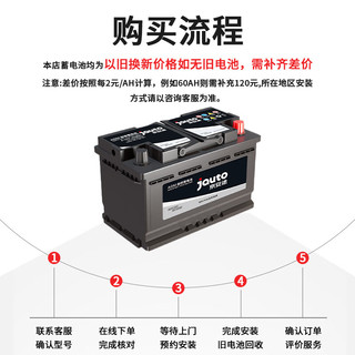 京安途A系列汽车电瓶蓄电池EFB H6启停电瓶适配大众途观/迈腾/RAV4荣放