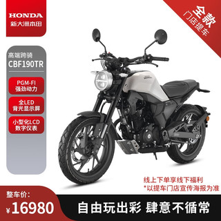 HONDA 新大洲本田 CBF190TR 跨骑复古摩托车特别款 焕彩白 碟/脚/ABS