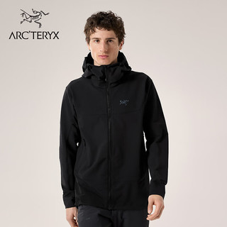 ARC'TERYX 始祖鸟 ARC’TERYX始祖鸟 GAMMA HOODY 防风 男子 软壳夹克 BLACK/黑色 L