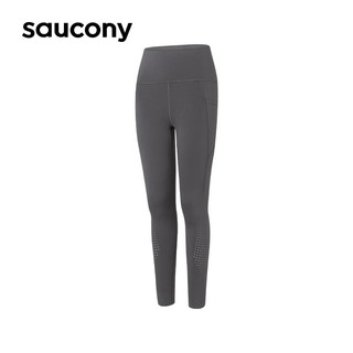 百亿补贴：saucony 索康尼 紧身瑜伽裤弹力高腰外穿速干长裤女跑步运动裤